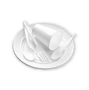 Disposible Plate and Glasses