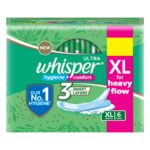 WHISPER ULTRA HYGIENE COMFORT XL 6 PADS